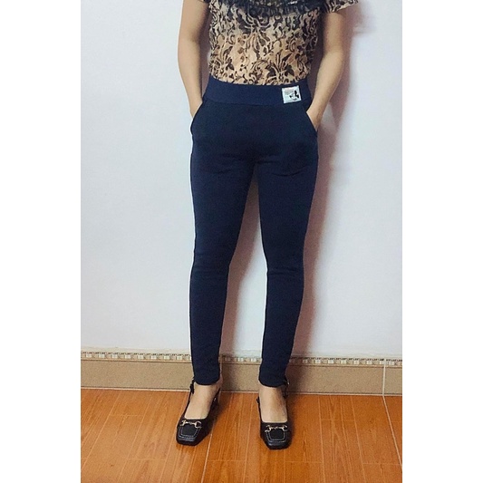 Quần legging lót lông nữ mềm mịn chất nỉ kiểu dáng trẻ trung