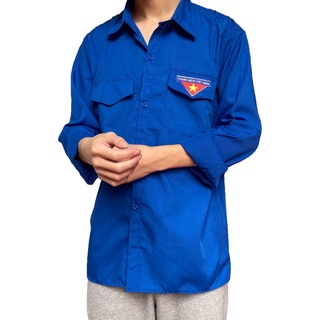 Áo đoàn thanh niên cao cấp 2 túi
