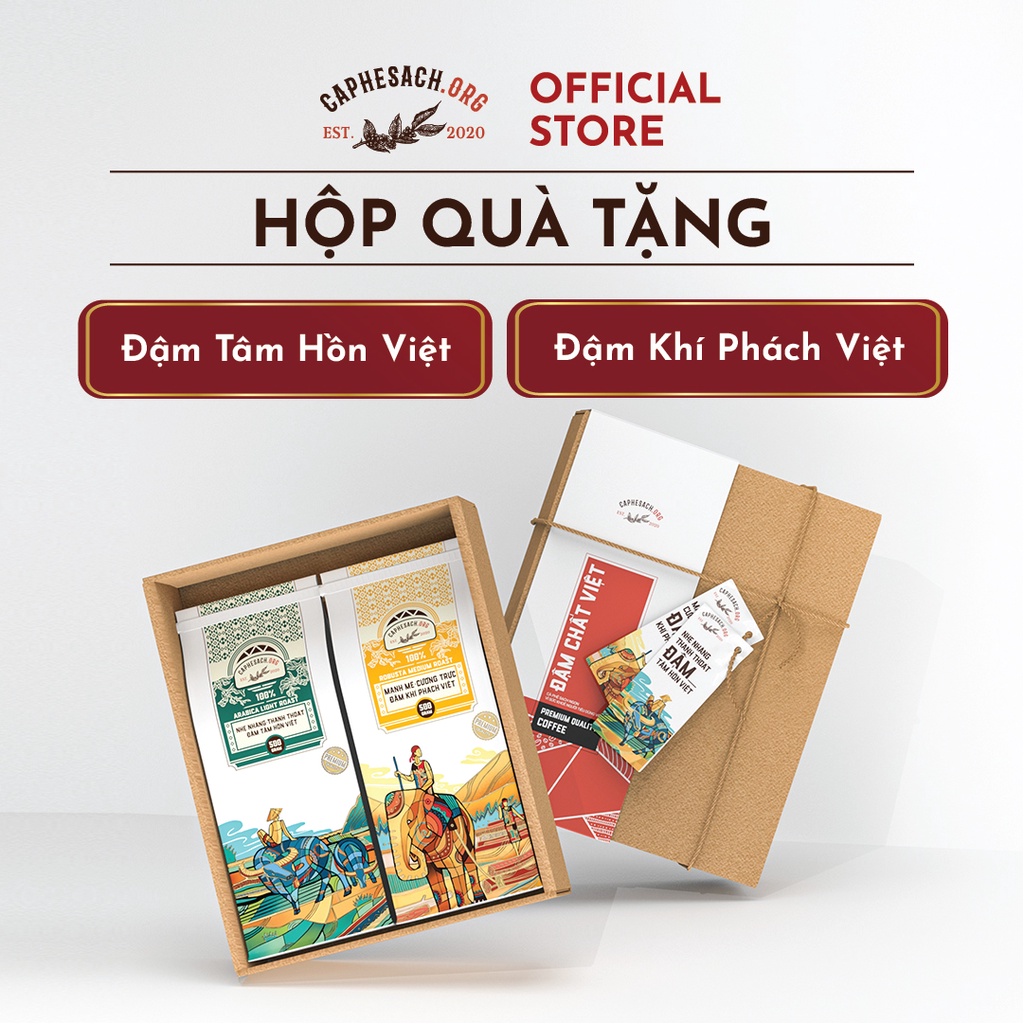 HỘP QUÀ TẶNG CÀ PHÊ PHA PHIN - 005