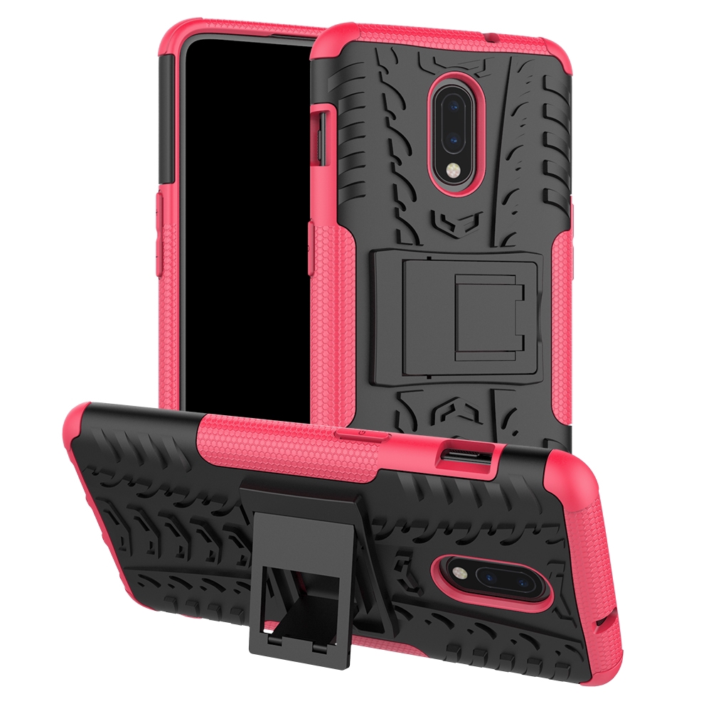 Armor Bracket Back Cover Oneplus 6 6T 7 Pro Hard PC Case
