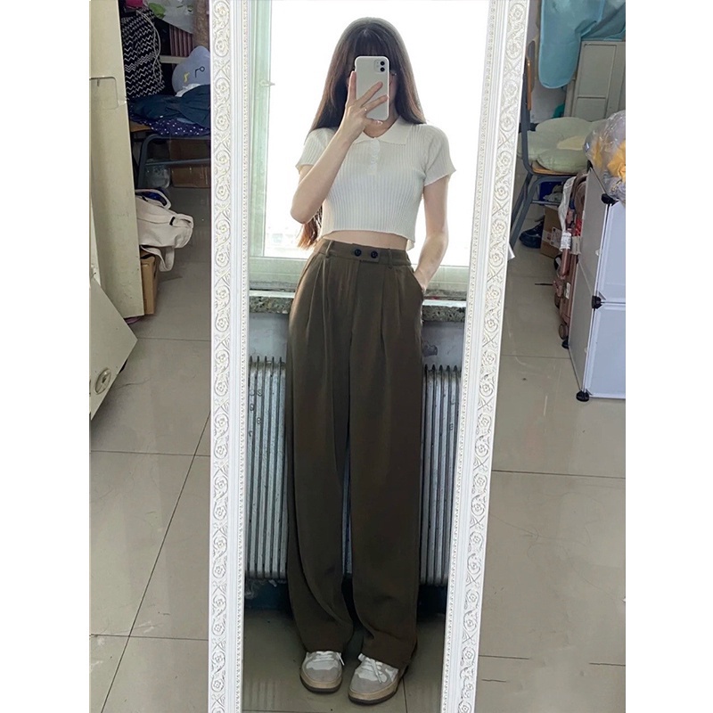 Quần Dài Ống Rộng Thời Trang Hàn Quốc Cho Nữ