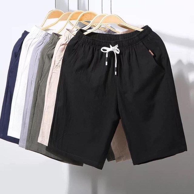 Quần sooc thô đũi nam (sẵn đen L, XL, be 2XL, xanh 5XL, cam 5XL, xám 2XL)