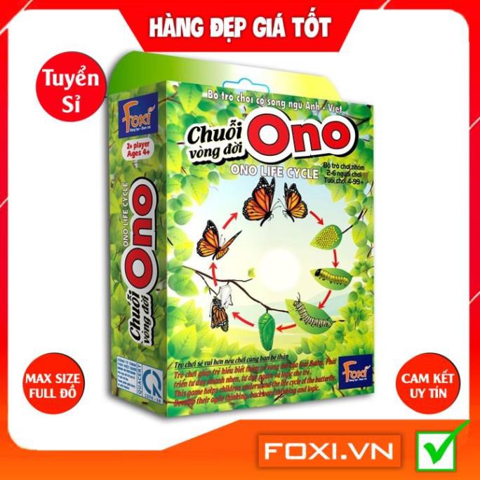 Flashcard-Chuỗi Ono vòng đời Ếch Bướm Foxi-thẻ glenndoman và boardgame thông minh--siêu rẻ.