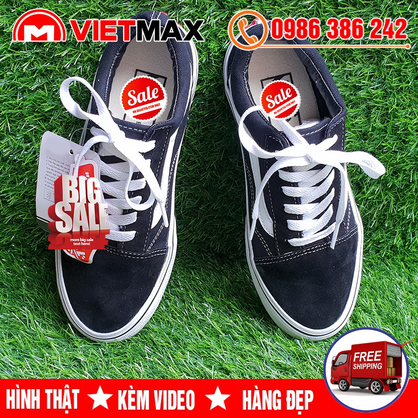 💎 [GIÁ SỐC] Giày Thể Thao Old Skool Đen Trắng Thấp Cổ Nam Nữ