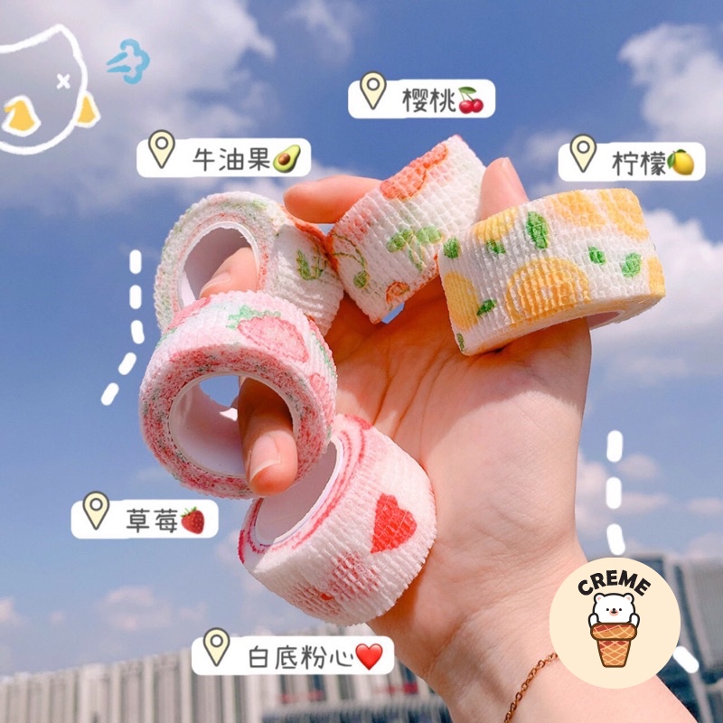Washi nhún bảo vệ tay, quấn đồ dùng, băng quấn thể thao phong cách dễ thương