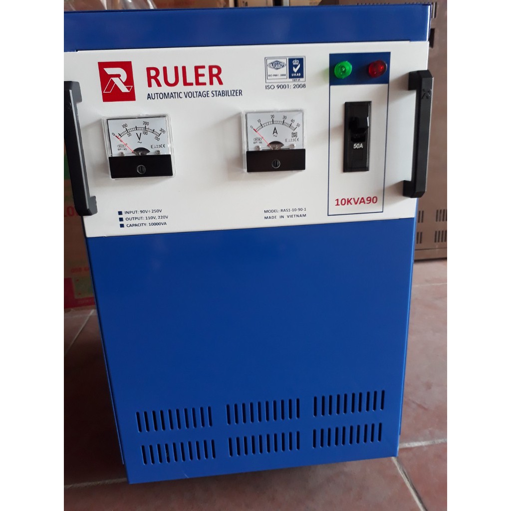 ỔN ÁP RULER 10KVA - 1PHA 90V - 250V