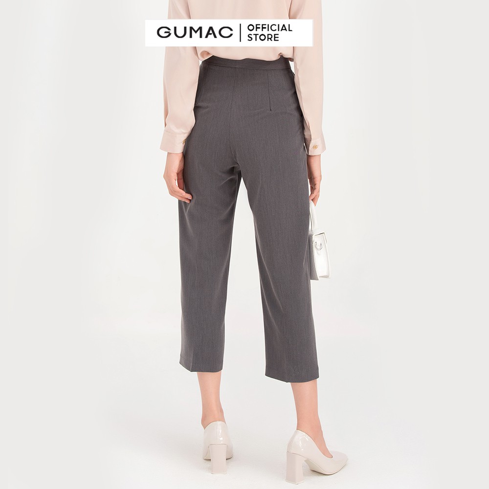 [Mã WABRGU33 giảm 10% tối đa 30k đơn từ 99K] Quần tây nữ ống suông GUMAC form basic công sở QB752