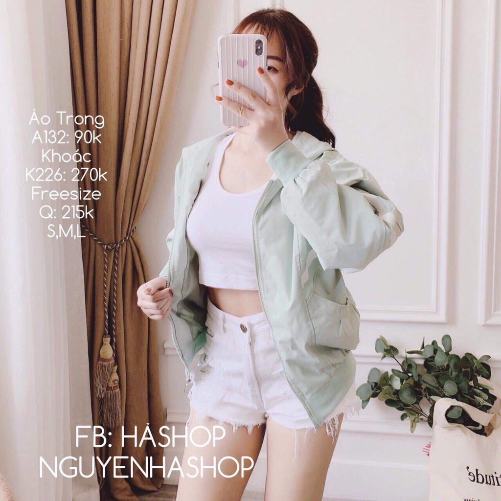 [Mã FAMAYWA giảm 10K đơn 50K] Áo khoác dù nữ 1 xọc phối dây khoen cá tính ( 3 màu đỏ, đen, trắng) | BigBuy360 - bigbuy360.vn