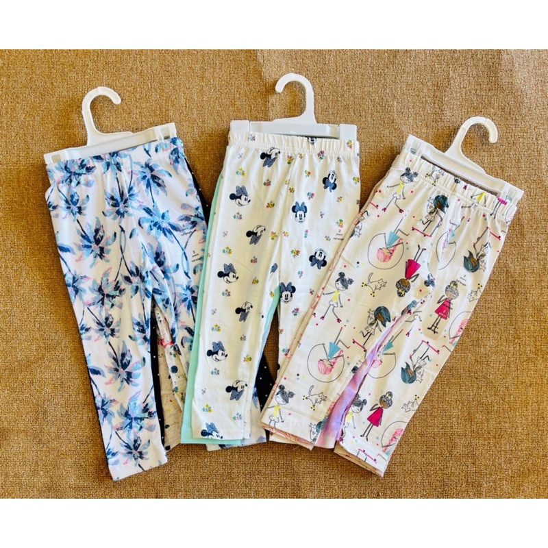 Quần legging bé gái  cotton 100% VNXK size 1-5Y