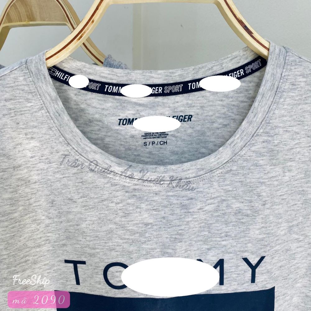 ÁO TOMMY XÁM COTTN TRÂNF21