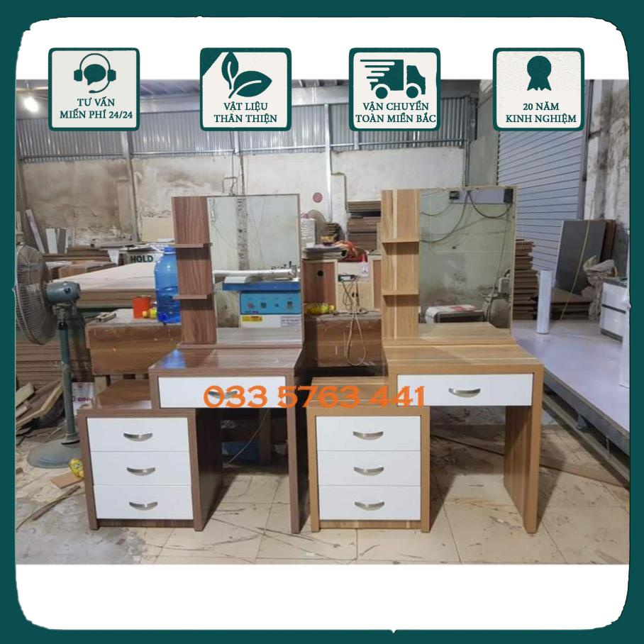 Bàn phấn bàn trang điểm tăng giảm kích thước gỗ MDF phủ melamine - bàn trang điểm thông minh