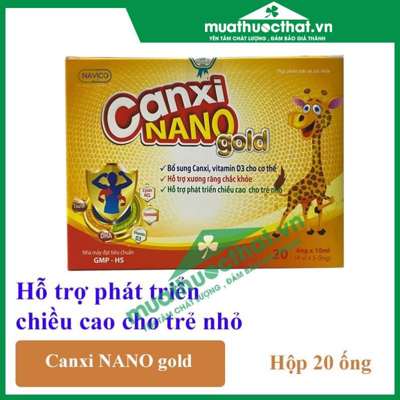 [CHÍNH HÃNG ] Canxi nano gold - Bổ sung canxi, vitamin d3 , hỗ trợ xương chắc khỏe