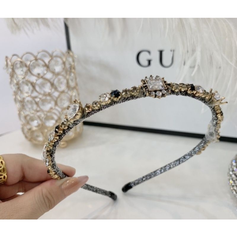 Bờm tóc cài tóc đá nhỏ-bờm đá vương miệng Hàn Quốc