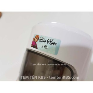 Tem dán sticker ELSA in theo yêu cầu - Tem tên bé - Nhãn đánh dấu đồ dùng học tập