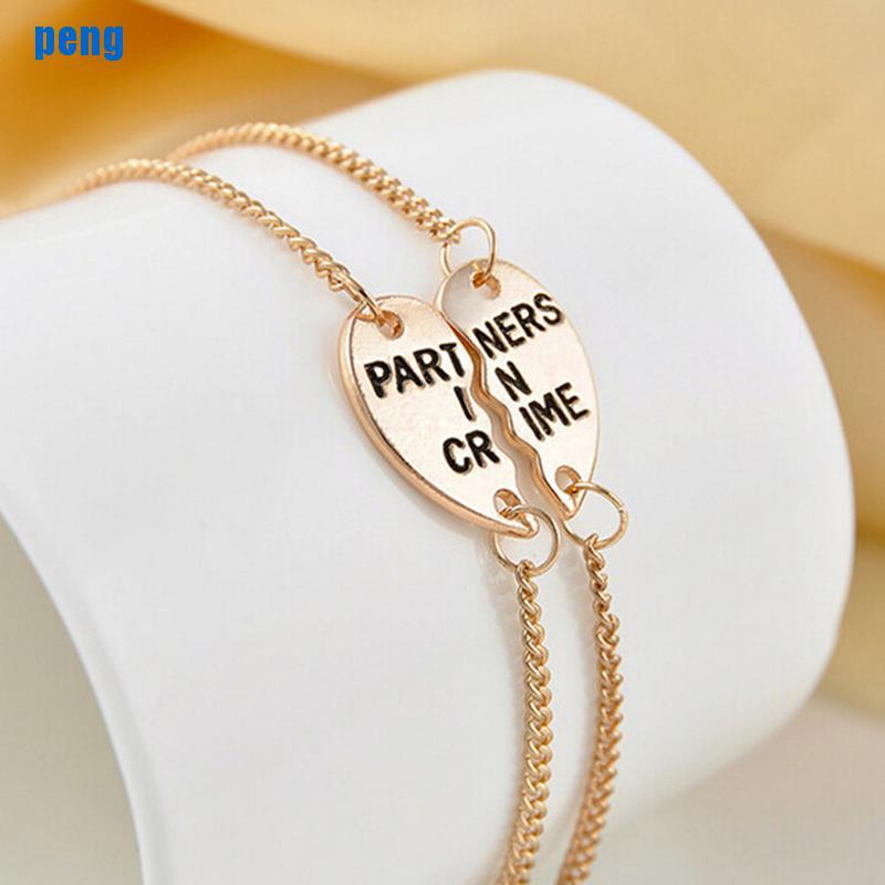 Set 2 Vòng Tay Mặt Mảnh Ghép Trái Tim Cho Tốt Nhất