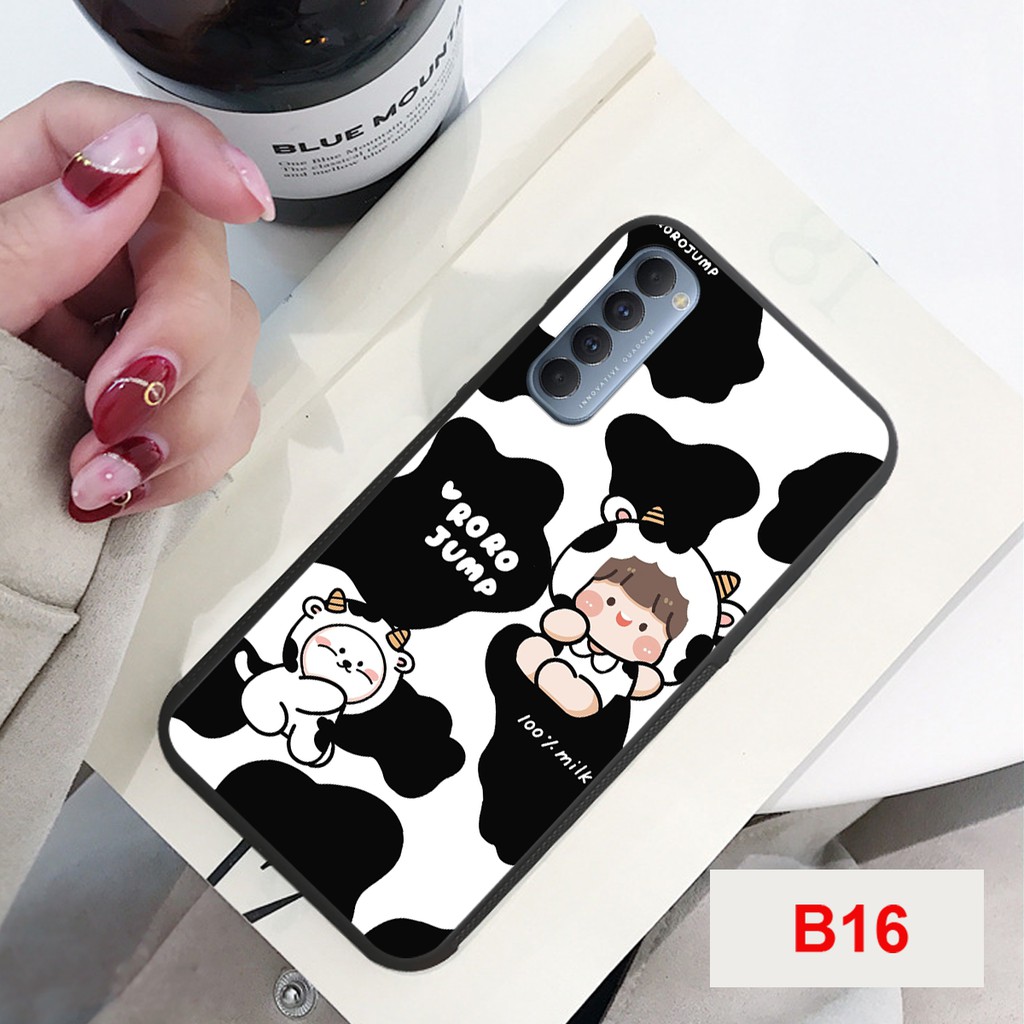 ỐP LƯNG OPPO RENO 3 PRO/RENO 4/RENO 4 PRO/RENO 5 PRO IN HÌNH THEO YÊU CẦU-IN HÌNH BÒ SỮA MILK