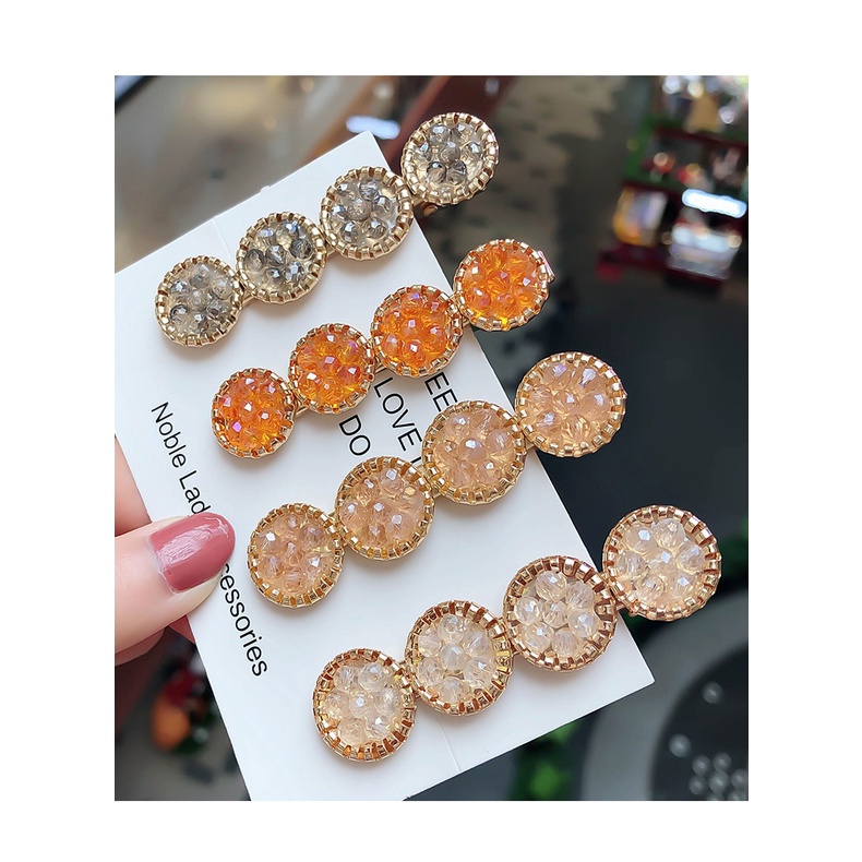 Kẹp Tóc Mỏ Vịt Đính Đá Nhiều Màu Thời Trang Cho Nữ