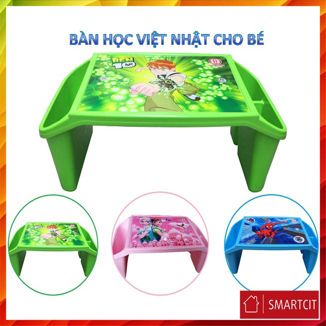 [Free Ship] Bàn học nhựa Việt Nhật có 2 khe cài sách bút