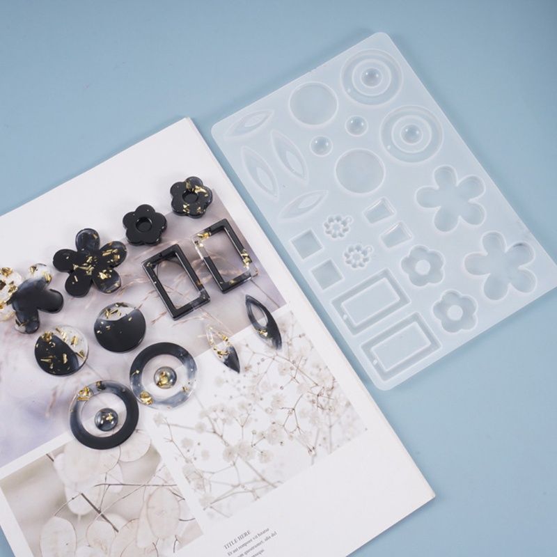 Khuôn Silicone Làm Móc Khóa Epoxy Resin DIY