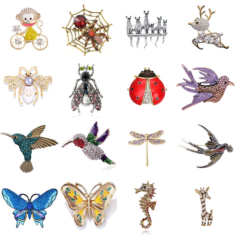 Trâm Cài Áo Hình Bọ Cánh Cứng Đính Đá Thời Trang