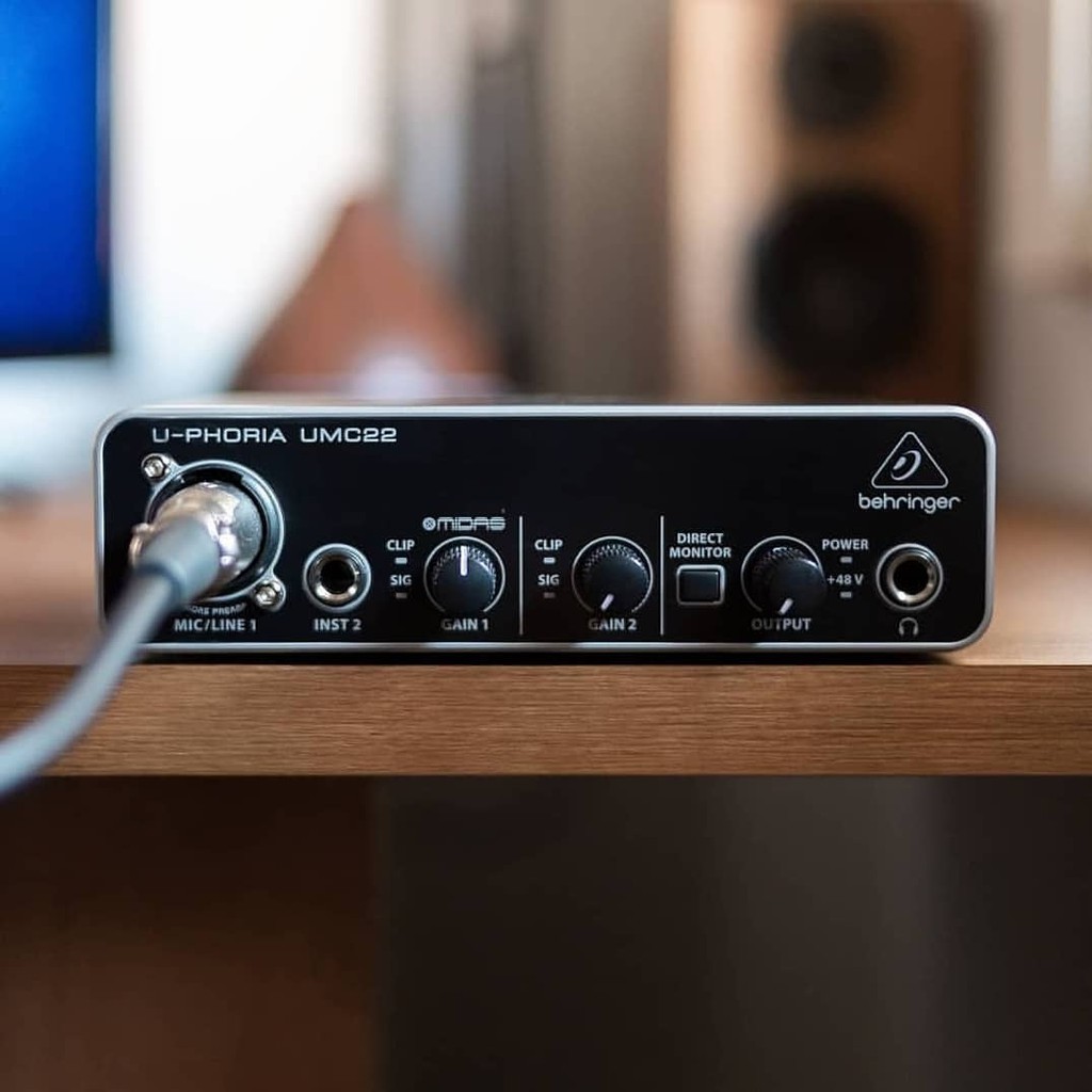 Behringer U-PHORIA UMC22 - Sound Card Thu Âm và Làm Nhạc