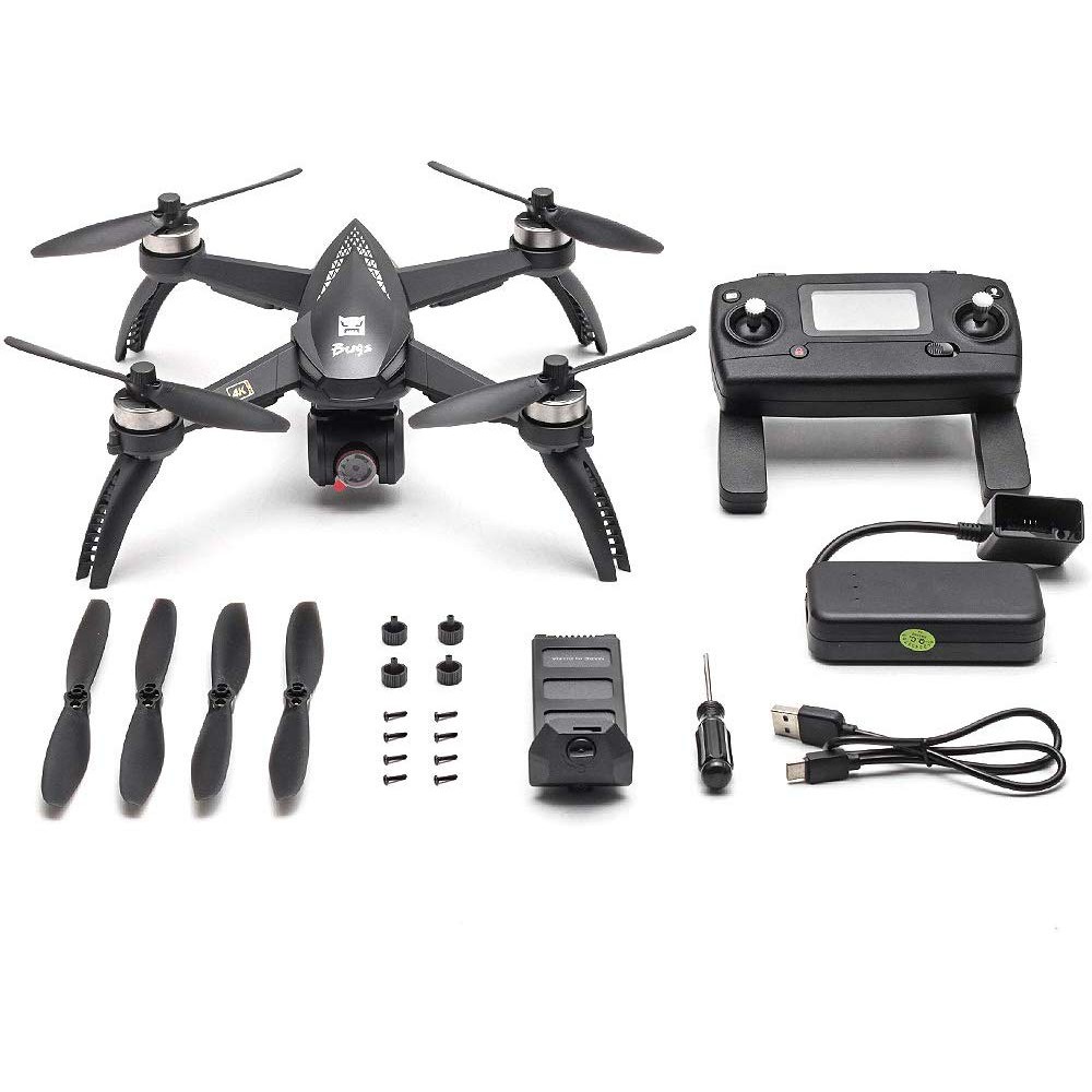 Flycam MJX Bugs 5W 4K PRO 2020 2 GPS Tự Động Quay Về Camera FPV WIFI 4K 5G, Tự Bay Theo Chủ