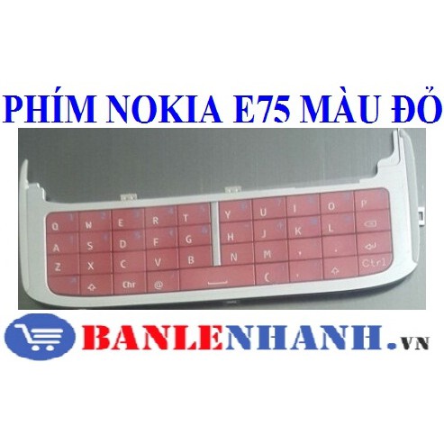 PHÍM NOKIA E75 MÀU ĐỎ