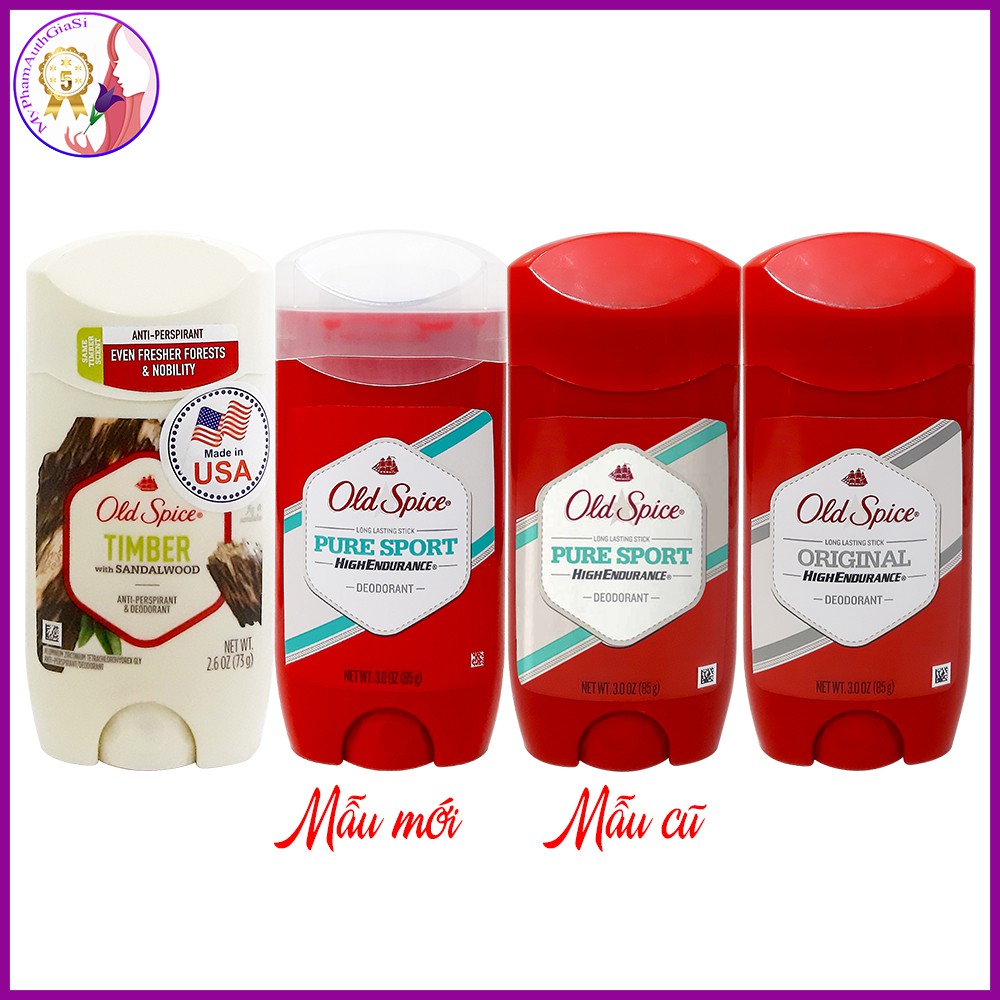 LĂN KHỬ MÙI NAM OLD SPICE FRESH & OLD SPICE PURE SPORT 85G USA MỸ