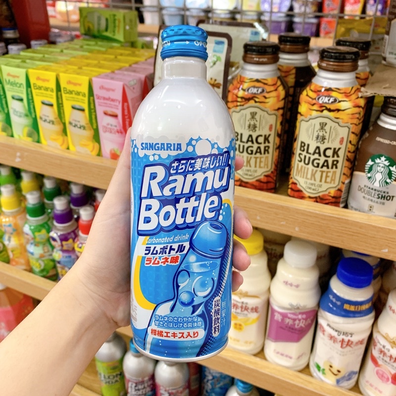 NƯỚC SODA RAMU BOTTLE NHẬT CHAI 500ML