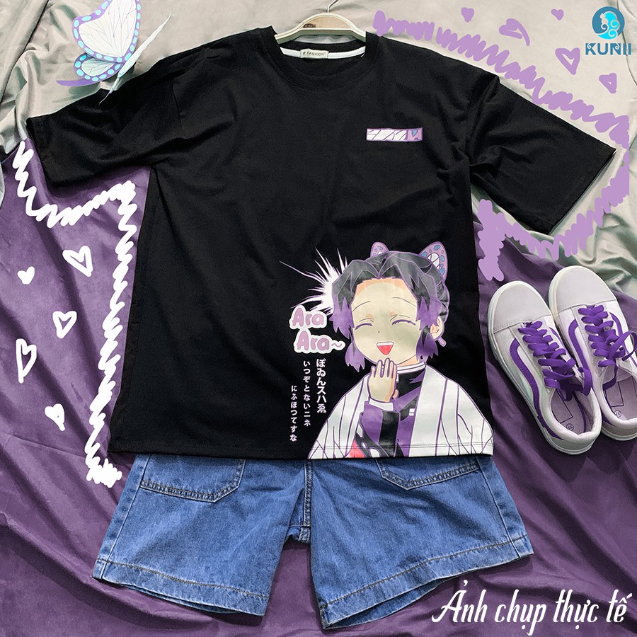 😭 SALE LỖ ÁO SHINOBU 😭 (HƠI LỖI) Áo Thun Điệp - Kochou Shinobu (Kimetsu no Yaiba) Unisex | BigBuy360 - bigbuy360.vn