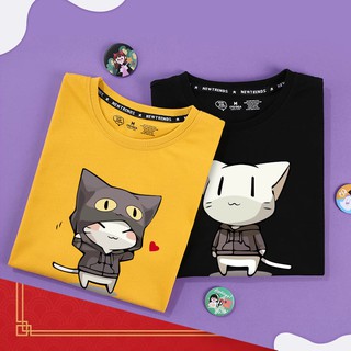 Áo thun unisex nam nữ cặp mèo áo khoác