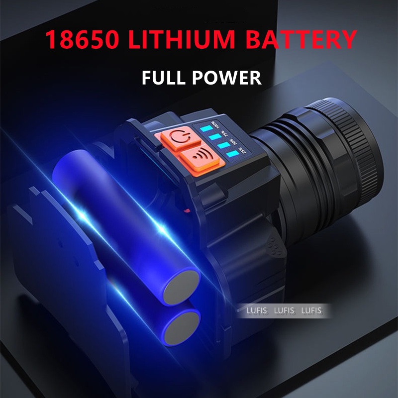 Đèn LED đội đầu chống nước đa năng kèm sạc USB tiện dụng cho hoạt động ngoài trời