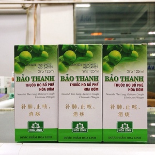 Si rô ho bảo thanh, ho đàm, bổ phế 125ml