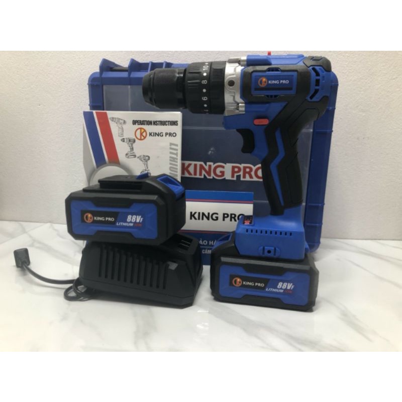 (CHÍNH HÃNG) Máy khoan 13ly không chổi than Kingpro
