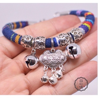 vòng cổ thổ cẩm cho chó mèo