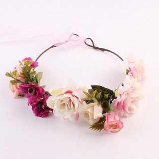 Vòng hoa đội đầu cho mẹ & bé kiểu Boho