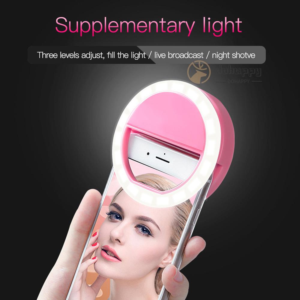 Đèn Led Tròn Kẹp Điện Thoại Hỗ Trợ Chụp Ảnh Selfie | BigBuy360 - bigbuy360.vn