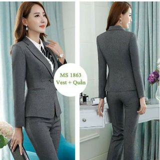 SET QUẦN ÁO VEST CÔNG SỞ HÀN QUỐC