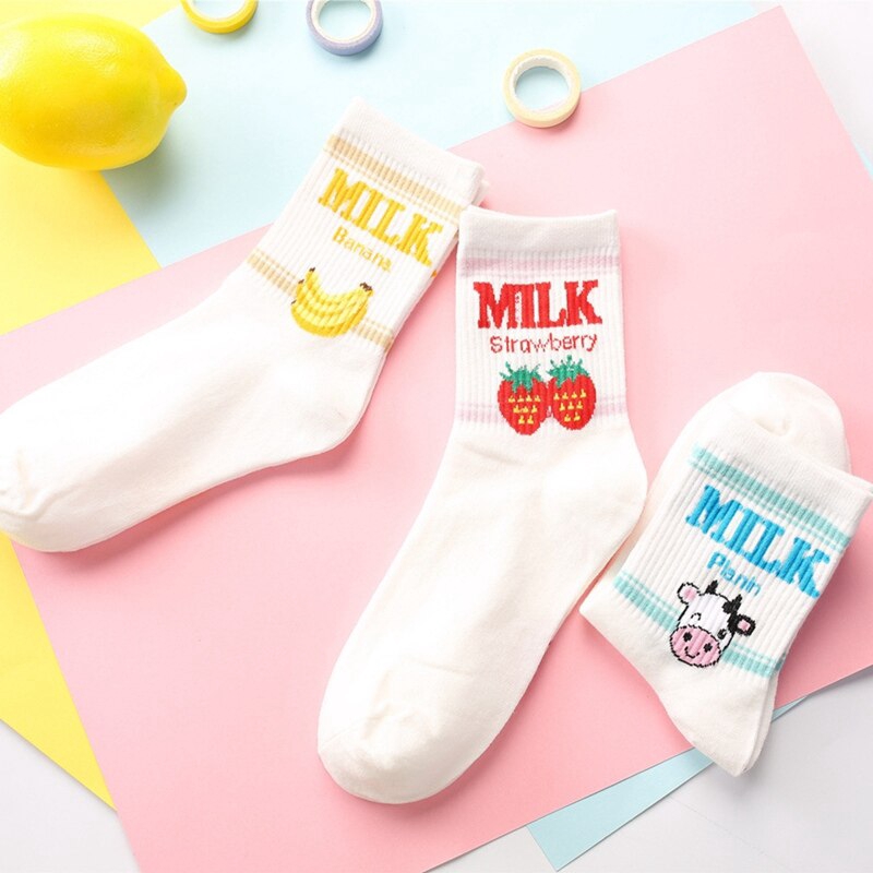 Tất nữ mềm mại in hình dễ thương