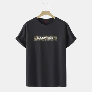 Áo thun nam cổ tròn in chữ cá tính EASY TEE Cotton 100% - Áo phông nam không cổ tay ngắn - IZITI Graphic