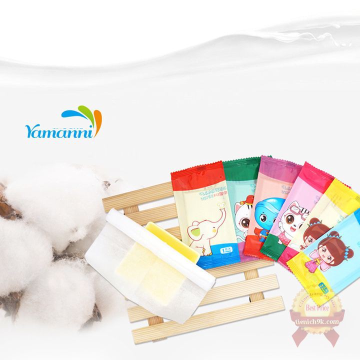 Khăn ướt dùng một lần loại lớn thay giấy lau cho nhà hàng khách sạn vỏ túi dễ thương BCS lớn