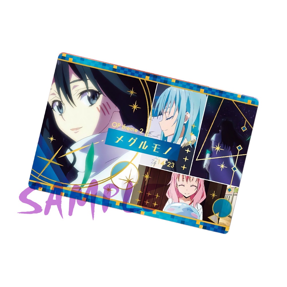 M1 Ảnh card bo góc in hình CHUYỂN SINH THÀNH SLIME thẻ bo viền 5*8cm anime Tensei-shitara Slime datta ken chibi