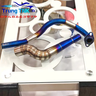 Cổ pô titan 2 khúc exciter 150,exciter 135
