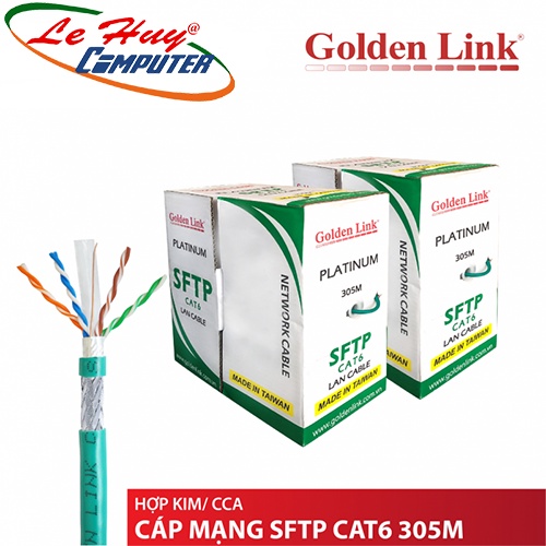 Cáp mạng Golden Link PLATINUM CAT6 SFTP 100 mét và 305 mét