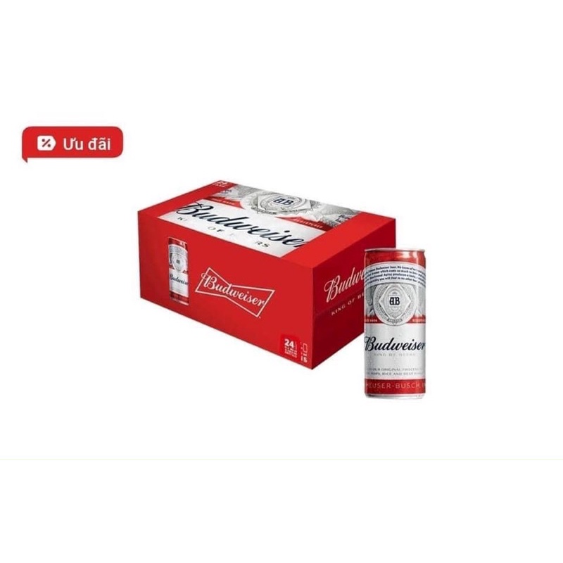 Bia Budweiser Lon cao