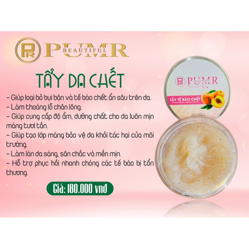 Tẩy tế bào chết pumr ( sản phẩm mới, dùng cho mặt & body )