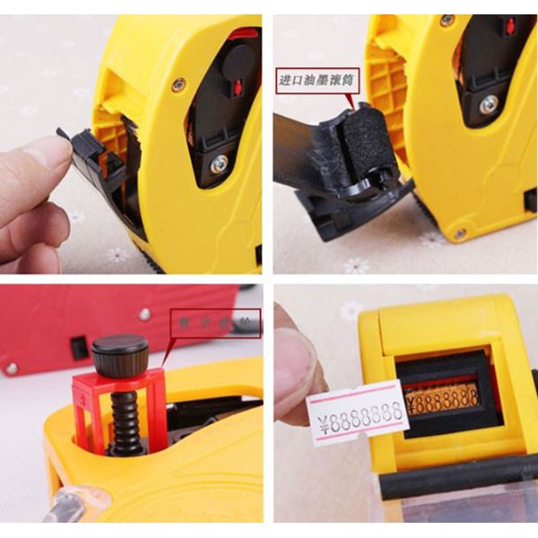 Máy bấm giá tiền - Máy bấm giá tiền MX-5500, CN-979 Tặng kèm 1 Lọ mực dự phòng + 1 cuộn dán giá 400 tem.