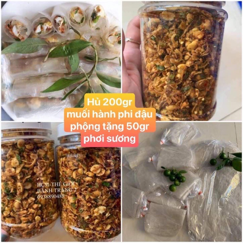[Mã 77FMCGSALE1 giảm 10% đơn 250K] (tặng 50gr bánh tráng) 200gr Muối hành phi đậu phộng cực đỉnh Tây Ninh ! | BigBuy360 - bigbuy360.vn