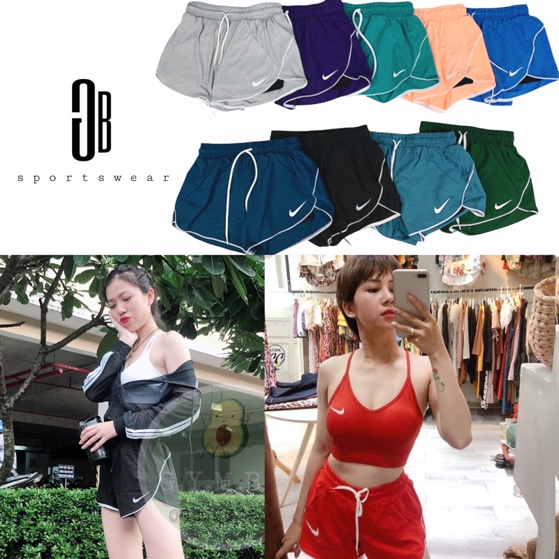 Quần short đùi boxer 2 lớp, chất vải si thoáng mát mặc đi gym đi chơi đều xinh