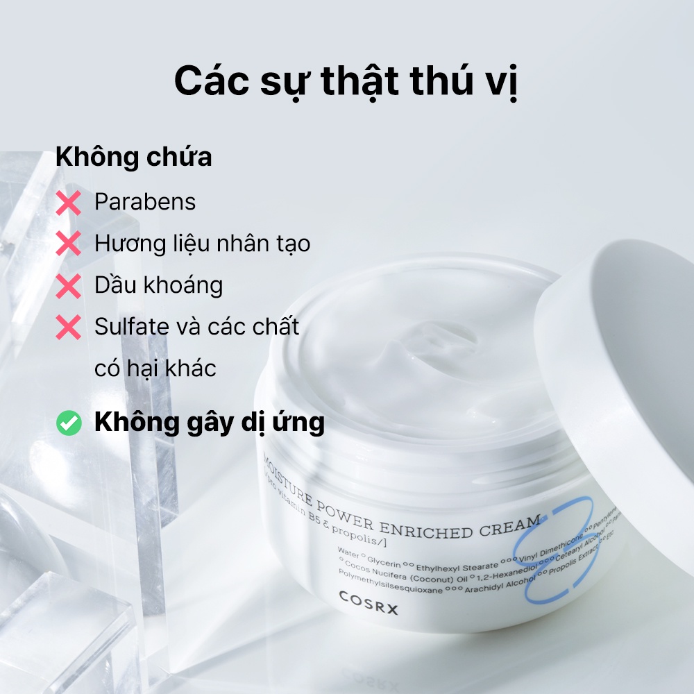 Kem dưỡng ẩm và giàu tinh chất COSRX 50ml